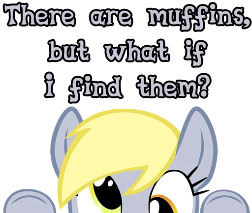 Стикер imDerpyHoovesENG - 1