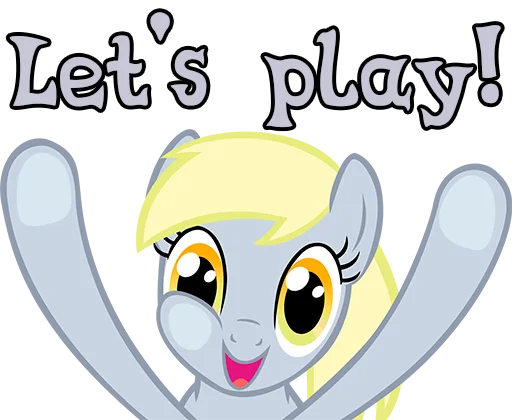 Sticker imDerpyHoovesENG - 1