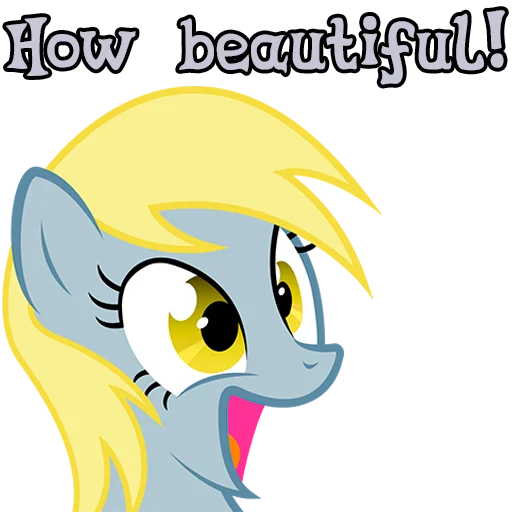 Sticker imDerpyHoovesENG - 1