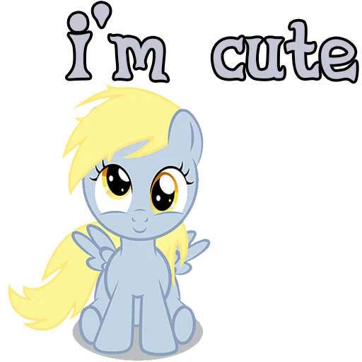 Sticker imDerpyHoovesENG - 1