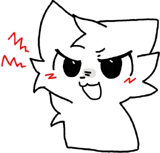 Sticker Silly cat by @siIIychannel | @miipiix - 1