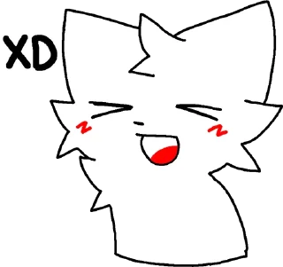 Sticker Silly cat by @siIIychannel | @miipiix - 4