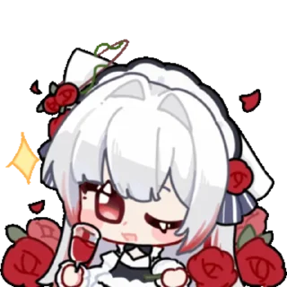 Стикер 白又又N1 @zhaxia_cn - 3