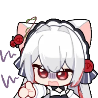 Стикер 白又又N1 @zhaxia_cn - 4