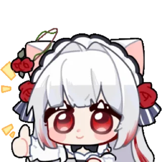 Стикер 白又又N1 @zhaxia_cn - 2