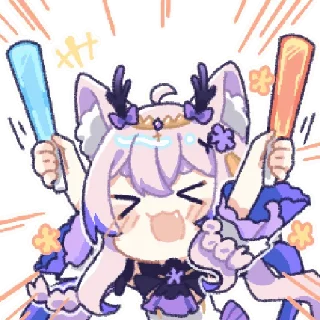 Стикер 糖妖妖表情 @zhaxia_cn - 3