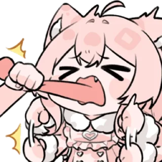 Sticker 粉猫H46 @zhaxia_cn - 1