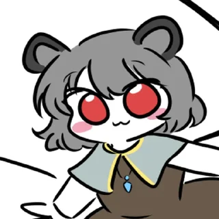 Стикер 可爱东方一 @zhaxia_cn - 2