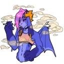 Sticker Indigo dragon - 9