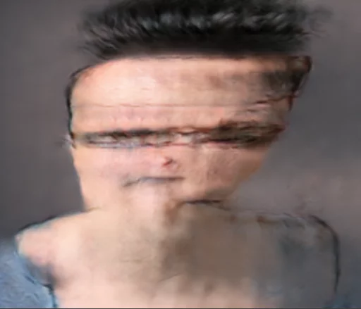 human face portrait forehead