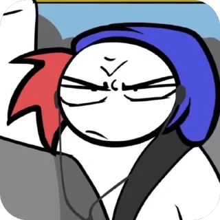 Стикер Йоу закатун @anime4_arts - 10