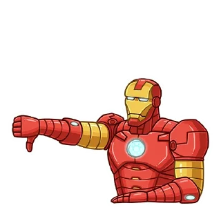 Стикер Железный Человек (@TgSticker) - 11