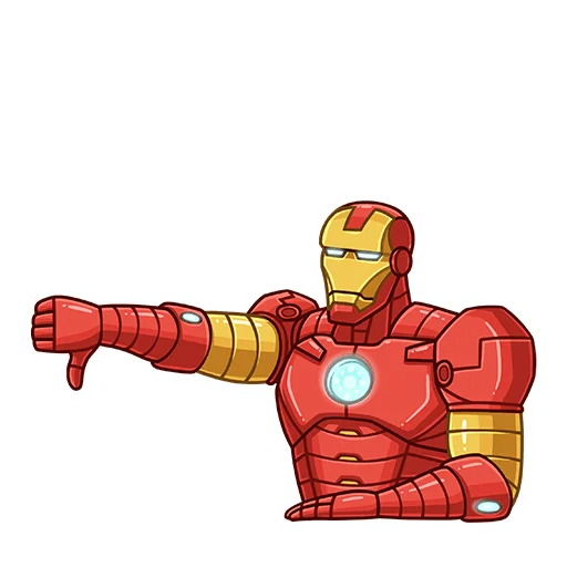 Sticker iron_man_vk - 1