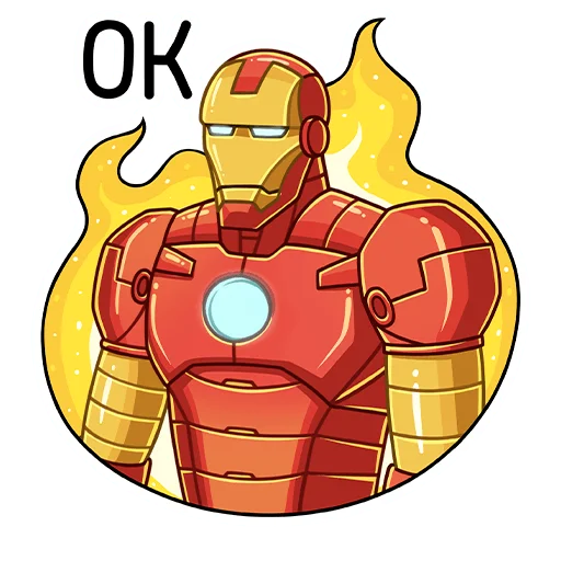 Sticker iron_man_vk - 1