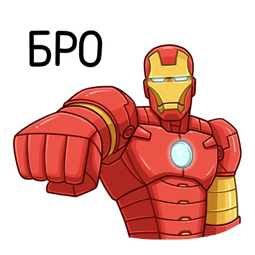 Sticker iron_man_vk - 1