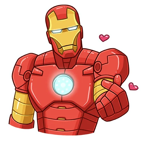 Sticker iron_man_vk - 1