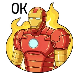 Стикер Железный Человек (@TgSticker) - 10