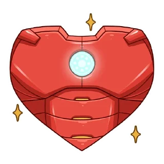 Стикер Железный Человек (@TgSticker) - 6