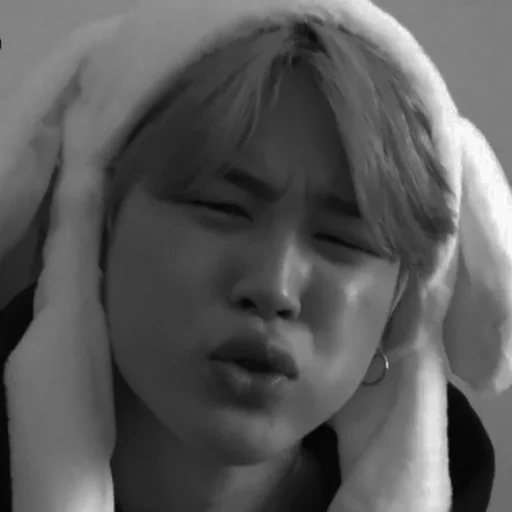 black and white human face portrait