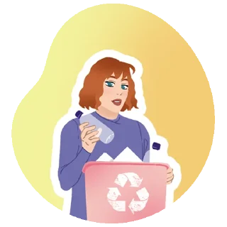 Стикер В поисках углеродного следа - 3