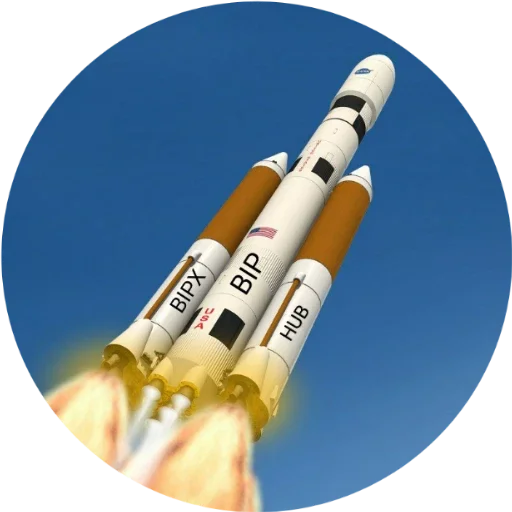 transport rocket sky