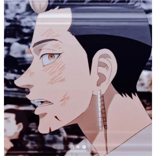 anime illustration human face