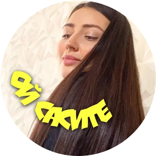 human face long hair lip