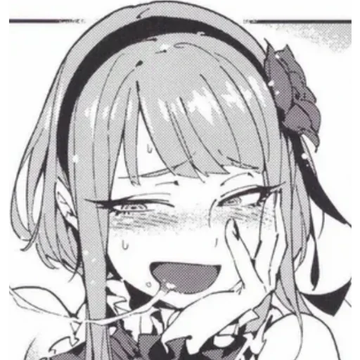 эскиз аниме иллюстрация