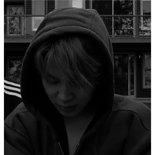 black and white human face person