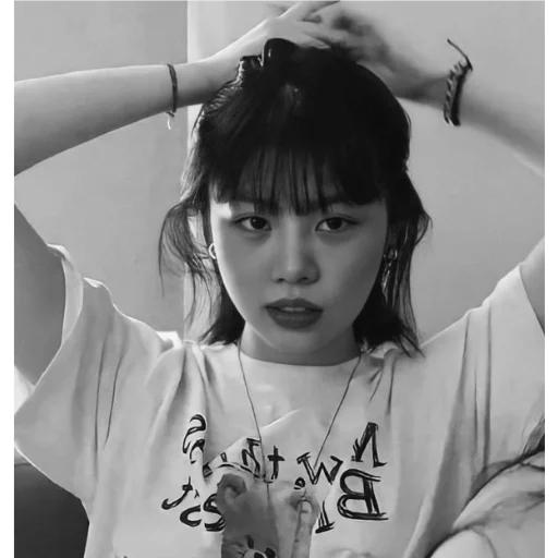 person human face black and white