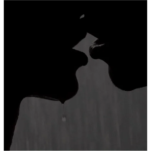 black silhouette black and white