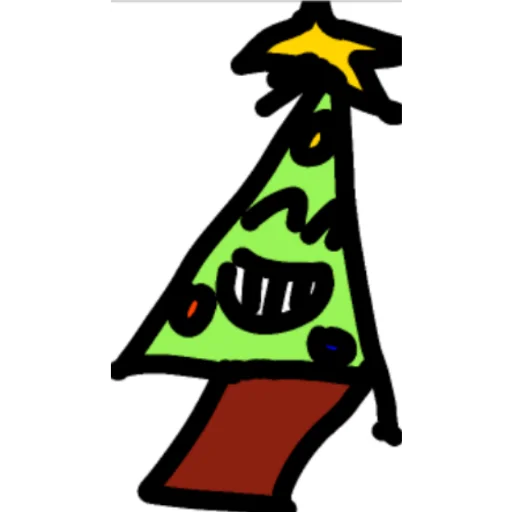 clipart drawing christmas tree