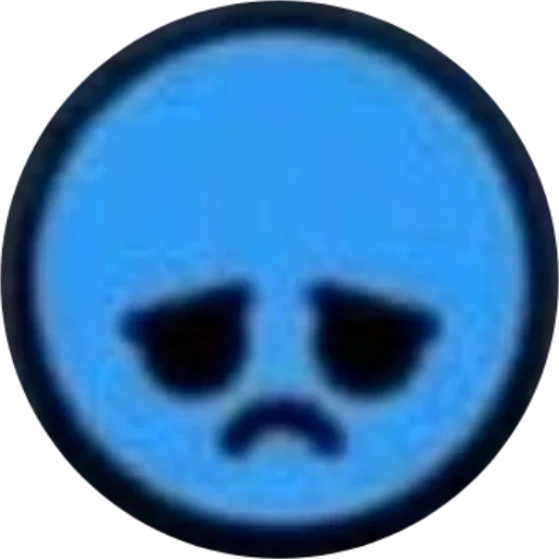 круг мультфильм электрический синий