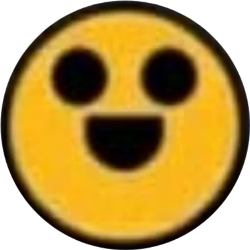 круг жёлтый смайлик