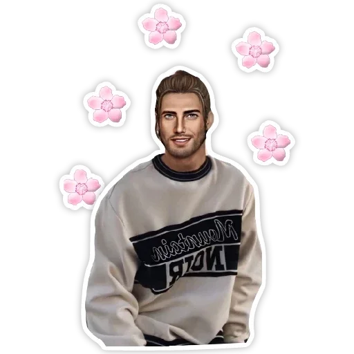 clothing flower human face