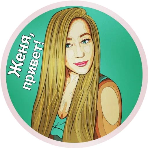 human face woman cartoon