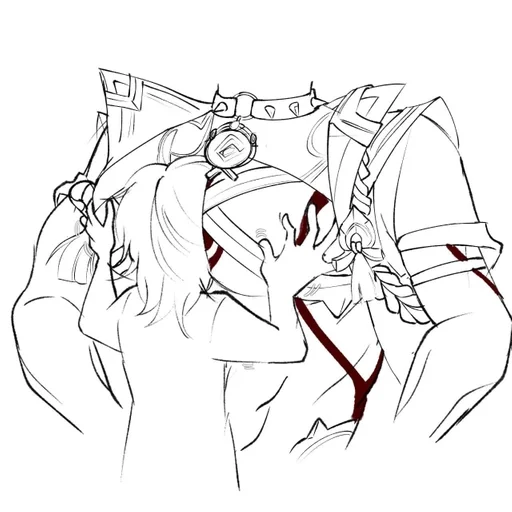 line art sketch drawing