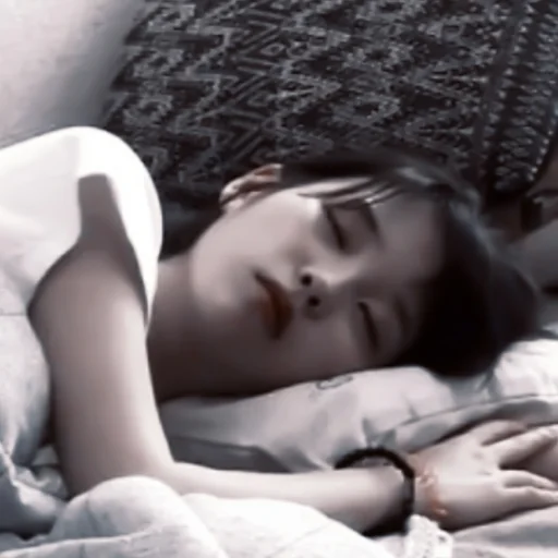 person human face bed