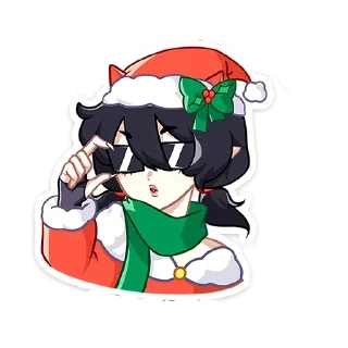 Sticker новогодняя ивэлтин без надписей - 9