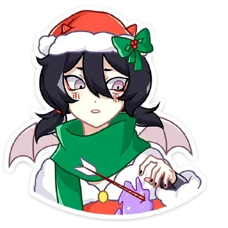 Sticker новогодняя ивэлтин без надписей - 4