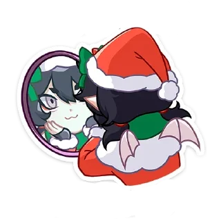 Sticker новогодняя ивэлтин без надписей - 1