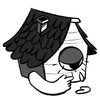 Sticker Деревенские нужники - 7