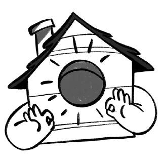 Sticker Деревенские нужники - 4