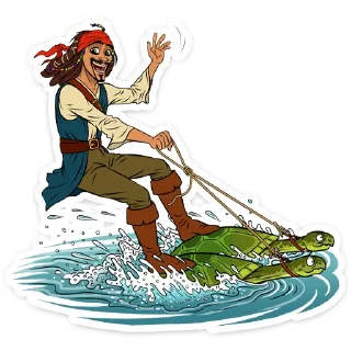 Sticker Капитан Джек Воробей :: @TgSticker - 7