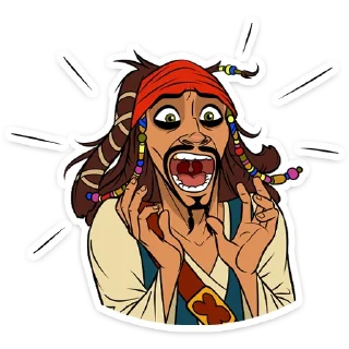 Sticker Капитан Джек Воробей :: @TgSticker - 4