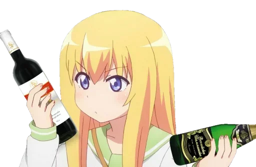 cartoon anime bottle