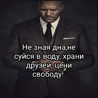 Sticker statham как смысл жизни - 9