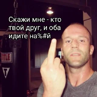 Sticker statham как смысл жизни - 1