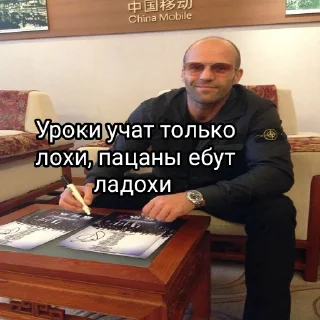 Sticker statham как смысл жизни - 8