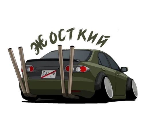 Стикер JDM Cars - 5